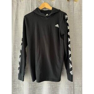 Adidas KIDS Lightweight Hoodie w/Logos On Sleeves - KIDS Size L 14/16 (A078)